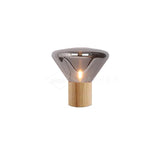 Thea Oak Glass Table Lamp, detail view 45
