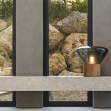Thea Oak Glass Table Lamp, detail view 57
