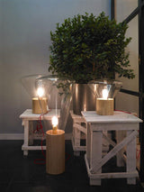 Thea Oak Glass Table Lamp, detail view 59