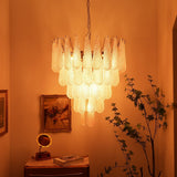 Mira Rain Glass Chandelier, detail view 17