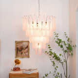 Mira Rain Glass Chandelier, detail view 3
