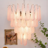 Mira Rain Glass Chandelier, detail view 4