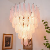 Mira Rain Glass Chandelier, detail view 5