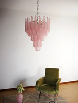 Mira Rain Glass Chandelier, detail view 6