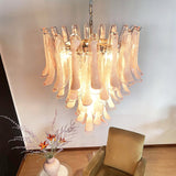 Orin Flint Glass Chandelier, detail view 4