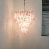 Orin Flint Glass Chandelier, detail view 3