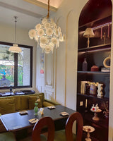 Vela Moss Glass Chandelier, detail view 15