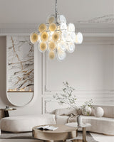 Vela Moss Glass Chandelier, detail view 10