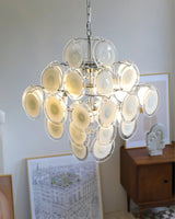 Vela Moss Glass Chandelier, detail view 11