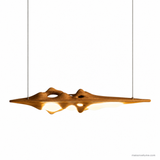 Luma Haven Wood Pendant Light, Wood Color, canopy-free white-background view