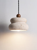 Riven Iris Stone Pendant Light, detail view 2