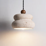 Riven Iris Stone Pendant Light, detail view 4