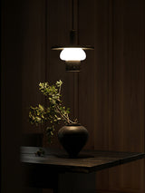 Oriel Reed Glass Pendant Light, detail view 4