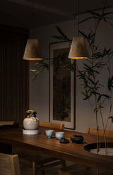 Briar Stone Wood Pendant Light, detail view 31