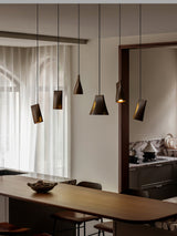 Briar Stone Wood Pendant Light, detail view 4
