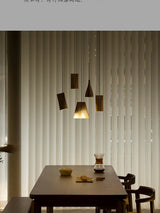 Briar Stone Wood Pendant Light, detail view 9