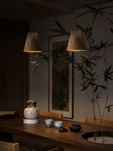 Briar Stone Wood Pendant Light, detail view 14