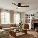 Calia Quartz Wood Ceiling Fan, detail view 2