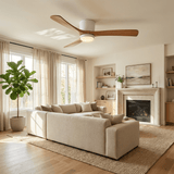 Calia Quartz Wood Ceiling Fan, detail view 9