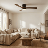 Calia Quartz Wood Ceiling Fan, detail view 4