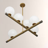 Flora Cedar Glass Chandelier, detail view 5