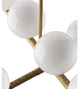 Flora Cedar Glass Chandelier, detail view 7
