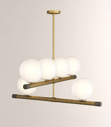 Flora Cedar Glass Chandelier, detail view 11