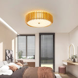 Rhea Shade Wood Ceiling Light, detail view 2