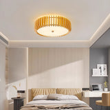 Rhea Shade Wood Ceiling Light, detail view 3