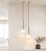 Solen Vine Travertine Pendant Light, detail view 4