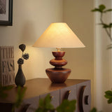 Auria Moss Wood Table Lamp, detail view 5