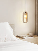 Briar Vale Travertine Pendant Light, detail view 4