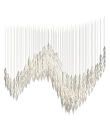 Flora Frost Glass Chandelier, detail view 22