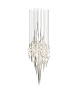 Flora Frost Glass Chandelier, detail view 13