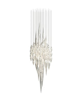 Flora Frost Glass Chandelier, detail view 14