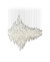 Flora Frost Glass Chandelier, detail view 15