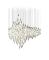 Flora Frost Glass Chandelier, detail view 16
