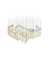 Flora Frost Glass Chandelier, detail view 17