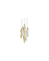 Flora Frost Glass Chandelier, detail view 12
