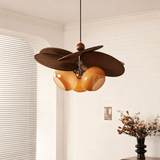 Liora Cedar Glass Chandelier, detail view 7