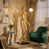 Wren Haven Marble Floor Lamp, detail view 3