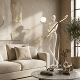 Wren Haven Marble Floor Lamp, detail view 4