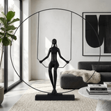Zella Iris Metal Decorative Object, detail view 4