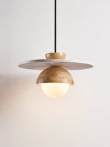Sora Arc Travertine Pendant Light, detail view 2