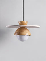 Sora Arc Travertine Pendant Light, detail view 12
