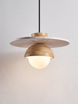 Sora Arc Travertine Pendant Light, detail view 13