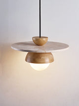Sora Arc Travertine Pendant Light, detail view 15