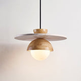 Sora Arc Travertine Pendant Light, detail view 8