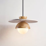 Sora Arc Travertine Pendant Light, detail view 11