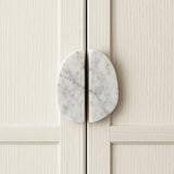Elara Moon Marble Decorative Object, detail view 2